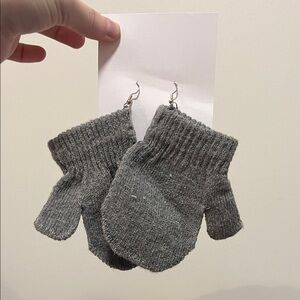 Handmade Mitten Earrings